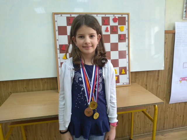 Сара Пантелић, 3.место на Републичком такмичењу у шаху